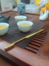 焙印 纯铜茶夹洗杯夹 镊子茶杯夹 铜茶夹子茶具配件茶道 单用铜夹 实拍图