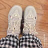 FILA HERITAGE 斐樂(lè )官方女子籃球鞋年冬季新款低幫運動(dòng)鞋潮流休閑鞋女 燕麥色/黃水泥-OC 38.5 曬單實(shí)拍圖