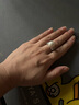 黛米煙語(yǔ) 正圓白色淡水珍珠戒指S925銀開(kāi)口大戒指女送證書(shū) 12-13mm正圓淡水珍珠 曬單實(shí)拍圖