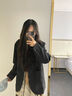 Foss Phil西裝外套男女春秋季潮牌寬松商務(wù)休閑百搭小西服上衣K8黑色3XL 曬單實(shí)拍圖