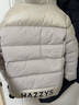 哈吉斯（HAZZYS）品牌童裝男童羽絨服冬新品防風(fēng)保暖百搭抑菌防靜電羽絨服 極地灰 120 曬單實(shí)拍圖