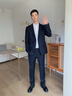 報喜鳥(niǎo)西服套裝男裝【納米防護】秋季純羊毛男士時(shí)尚商務(wù)正裝西服褲子男 黑色 50 A(180/100) /請備注腰圍或褲子 曬單實(shí)拍圖