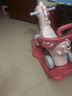 有喜娃木馬兒童搖馬多功能兩用1-3-5寶寶生日禮物玩具車加大嬰兒搖搖馬 紅2用（靠背圍欄推把+遮陽(yáng)） 曬單實(shí)拍圖