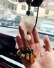 卡麗蒂（KALIDI）汽車(chē)掛件車(chē)內吊飾高檔白玉髓貔貅平安符新車(chē)禮物車(chē)載后視鏡吊墜 【升級款福旺貔貅】白玉髓-蓮花平安福穗子【帶證書(shū)】 曬單實(shí)拍圖