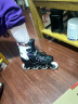 美洲狮（COUGAR ）成人可调码数轮滑鞋直排轮溜冰鞋 黑红M码 实拍图