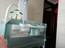 coolbaby 嬰兒床拼接大床新生兒bb床便攜移動(dòng)折疊多功能寶寶床尿布臺 升級plus【床+折疊床墊 +置物籃+搖擺桿+玩具 曬單實(shí)拍圖
