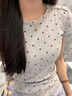 六桂福珠寶余生有你黃金項鏈女足金海豚吊墜七夕情人節(jié)禮物送女友老婆生日 海豚之戀吊墜+S925鏈+品牌禮盒 曬單實拍圖