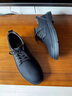 西域駱駝男鞋真皮休閑皮鞋秋冬季新款商務(wù)正裝皮鞋英倫復古時(shí)尚牛皮工裝鞋 612黑色 40【標準皮鞋碼】 曬單實(shí)拍圖