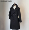 MUCILAGEKNOW輕奢男裝秋冬中長(cháng)款戰壕風(fēng)衣男雙排扣時(shí)尚男士外套商務(wù)百搭大衣男 黑色 2XL 曬單實(shí)拍圖