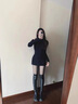 雅鹿黑透膚光腿神器女士秋冬水光裸感加絨打底保暖褲春秋薄款絲襪連褲 【連腳】透黑+透灰 2條 120克不加絨春秋款【15-30度】 曬單實(shí)拍圖