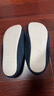 邦有道棉拖鞋靜音無(wú)聲木地板日本式軟底軟布底女家居用室內男秋冬季 藏青防水底 42-43 XL(適合41-42) 曬單實(shí)拍圖