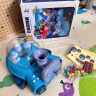 奥智嘉儿童玩具电动弹珠机弹射游戏机亲子桌游打地鼠男女孩生日礼物蓝 实拍图