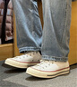 匡威（Converse）帆布鞋男 ALL STAR 運(yùn)動(dòng)小白鞋子 春季休閑板鞋女 101000 38 曬單實(shí)拍圖