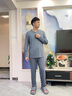 Charm Kendo男士睡衣居家服高檔80S莫代爾秋季薄款親膚長(cháng)袖休閑春秋套裝禮盒 深灰【莫代爾家居套裝禮盒裝】 送老公實(shí)用高級感 XL(130-155斤) 曬單實(shí)拍圖