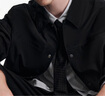 杰克·瓊斯（JACK&JONES）男裝衣服秋冬翻領(lǐng)短款輕薄羽絨服男士商務(wù)夾克休閑外套男高級感 E40 黑色 3XL 195 曬單實拍圖