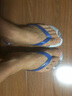 黑瑪人字拖男夏季外穿浴室洗澡家用室內防滑防水家居夾腳時(shí)尚男士拖鞋 藍色 42 (271mm) 曬單實(shí)拍圖