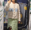 妃奧絨復古圓領(lǐng)毛衣女秋冬2024新款慵懶風(fēng)加厚外套麻花針織開(kāi)衫短款上衣 杏色 S 曬單實(shí)拍圖