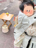 YCYK第五代FLY系列嬰兒背帶腰凳寶寶抱娃神器四季通用坐凳多功能透氣 月光白 曬單實(shí)拍圖