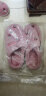 俞兆林（YUZHAOLIN）儿童棉拖鞋 男女童冬季保暖毛绒拖鞋宝宝防滑软底包跟居家棉鞋子 红色草莓（包跟）16/17 实拍图