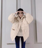 唐菓蜜羽絨棉服女冬季2023新款女裝韓版時(shí)尚百搭學(xué)生面包服加厚保暖棉衣 米白色 M 曬單實(shí)拍圖
