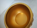 金水堂聚寶盆黃銅招財(cái)擺件銅盆米缸辦公室前臺(tái)桌面開(kāi)業(yè)擺件 【送底座】金蟾聚寶盆-直徑約12cm 曬單實(shí)拍圖