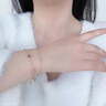 SGE瑪瑙四葉草手鏈女2025新款輕奢小眾精致情人節生日禮物送女友 紅白瑪瑙四葉草手鏈 曬單實(shí)拍圖