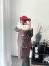 beanpole 90%鵝絨 濱波 秋冬女可拆卸毛領(lǐng)運(yùn)動羽絨服 酒紅色 M 165/88A M 曬單實(shí)拍圖
