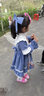派依兔3-8歲幼兒園女童公主裙2024春季洛麗塔裙子兒童洋氣lolita小女孩 藍色春秋+頭飾 110 曬單實(shí)拍圖