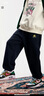 馬騎頓（MQD）MQD男大童秋季新品運動(dòng)休閑跑步籃球針織褲 藏青 160 曬單實(shí)拍圖