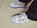 匹克籃球鞋男態(tài)極火花3代高幫DH3三代復刻碳板耐磨透氣運動(dòng)鞋鴛鴦戰靴 大白/紫色 42 曬單實(shí)拍圖