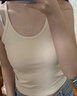 TINGE棉質(zhì)羅紋吊帶背心女百搭打底內搭上衣外穿修身顯瘦瑜伽運動(dòng)上衣 黑色 【雙紗立體挺闊棉】 M 【適合體重95-110斤】 曬單實(shí)拍圖