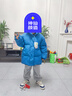 威爾貝魯（WELLBER）兒童羽絨服寶寶男女童加厚白鴨絨棉衣中長款保暖外套 24新秋冬 松石藍【三防蓄熱】 130cm 曬單實拍圖