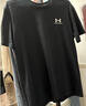 安德瑪（UNDERARMOUR）春夏Logo Emb男子高克重運(yùn)動(dòng)休閑短袖T恤1373997 黑色001 L 曬單實(shí)拍圖