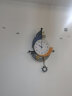 美世达钟表装饰挂钟客厅简约北欧创意现代挂墙艺术时尚网红家用大气时钟 大号：40*66.5（表盘23）CM 实拍图