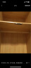 公熊衣柜 简约现代全实木衣柜衣橱中式卧室加顶加边柜大衣柜 原木色+顶 6门 实拍图