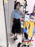 佐敘小眾襯衣法式上衣港風夏季蝴蝶結時尚短袖白襯衫女甜美垂感襯衣 藍色 M (90-100斤） 曬單實拍圖