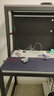 翾飛洞洞板電競電腦桌臺式家用帶書(shū)架打印機一體家用臥室辦公學(xué)生書(shū)桌 網(wǎng)紅洞洞款白色黑架 長(cháng)80寬60高135.6CM 曬單實(shí)拍圖