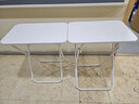 邁亞家具塑料折疊桌家用小桌子學(xué)習餐電腦桌可升降便攜式戶(hù)外電腦書(shū)桌 純白色60長(cháng)*40寬*71cm高 曬單實(shí)拍圖