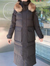 波司登極寒鵝絨羽絨服男女情侶同款冬季加厚超長(cháng)款大毛領(lǐng)保暖外套 曬單實(shí)拍圖