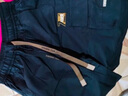 I'M DAVID工裝短褲男夏季男士休閑寬松五分褲子潮牌薄款中褲 黑色 2XL 曬單實(shí)拍圖