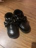 斯納菲（Snoffy）兒童棉鞋冬季寶寶舒適二棉鞋保暖加絨女童高幫學(xué)步棉鞋答臘黑26 曬單實(shí)拍圖
