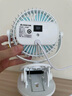 志高（CHIGO）USB小風(fēng)扇/電風(fēng)扇桌面/小電扇/小型臺扇辦公室宿舍床頭車載用廚房壁掛式迷你便攜充電式臺夾扇 爆款【USB插電款-2檔-臺/夾/掛】 曬單實拍圖