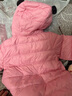 雅鹿2025新款輕薄寶寶嬰兒連體羽絨服連體衣冬季新生兒外出抱衣嬰幼兒 粉色 73 cm 曬單實(shí)拍圖