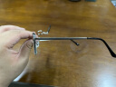 TR90钨碳塑钢金属眼镜腿眼镜脚一对眼镜配件维修单牙双牙TR牙金属牙直牙异形牙品种尺寸齐全多样 银色 实拍图