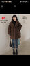 羅蒙（ROMON）棉服女冬季2025年新款氣質(zhì)冬裝設計感咖色立領(lǐng)羽絨棉衣學(xué)生棉襖 咖色 M (100-120斤) 曬單實(shí)拍圖