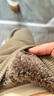 朵伶詩兒春秋加厚加絨燈芯絨褲子女冬季新款女裝寬松顯瘦束腳哈倫褲子 卡其色 【加絨羊羔絨】 L 建議100-115斤 曬單實(shí)拍圖