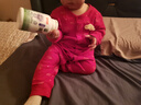 babylove嬰兒連體衣春秋純棉中國紅衣服滿月寶寶拜年衣服哈衣爬服福順平安 福順平安中國紅 80cm 曬單實(shí)拍圖