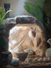 陶瓷工藝大話(huà)西游魚(yú)缸造景裝飾烏龜鸚鵡魚(yú)躲避屋微景觀(guān)沉水擺件 陶盤(pán)絲洞5件套（重量約1.1KG） 曬單實(shí)拍圖