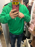 卡帕（Kappa）笑臉運動(dòng)衛衣情侶男女針織套頭帽衫休閑外套K0CY2MT10P 曬單實(shí)拍圖
