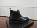 ClessidraCL英倫風(fēng)休閑高幫馬丁靴復古布洛克雕花切爾西靴加絨男短靴子 CL黑色 41 曬單實(shí)拍圖